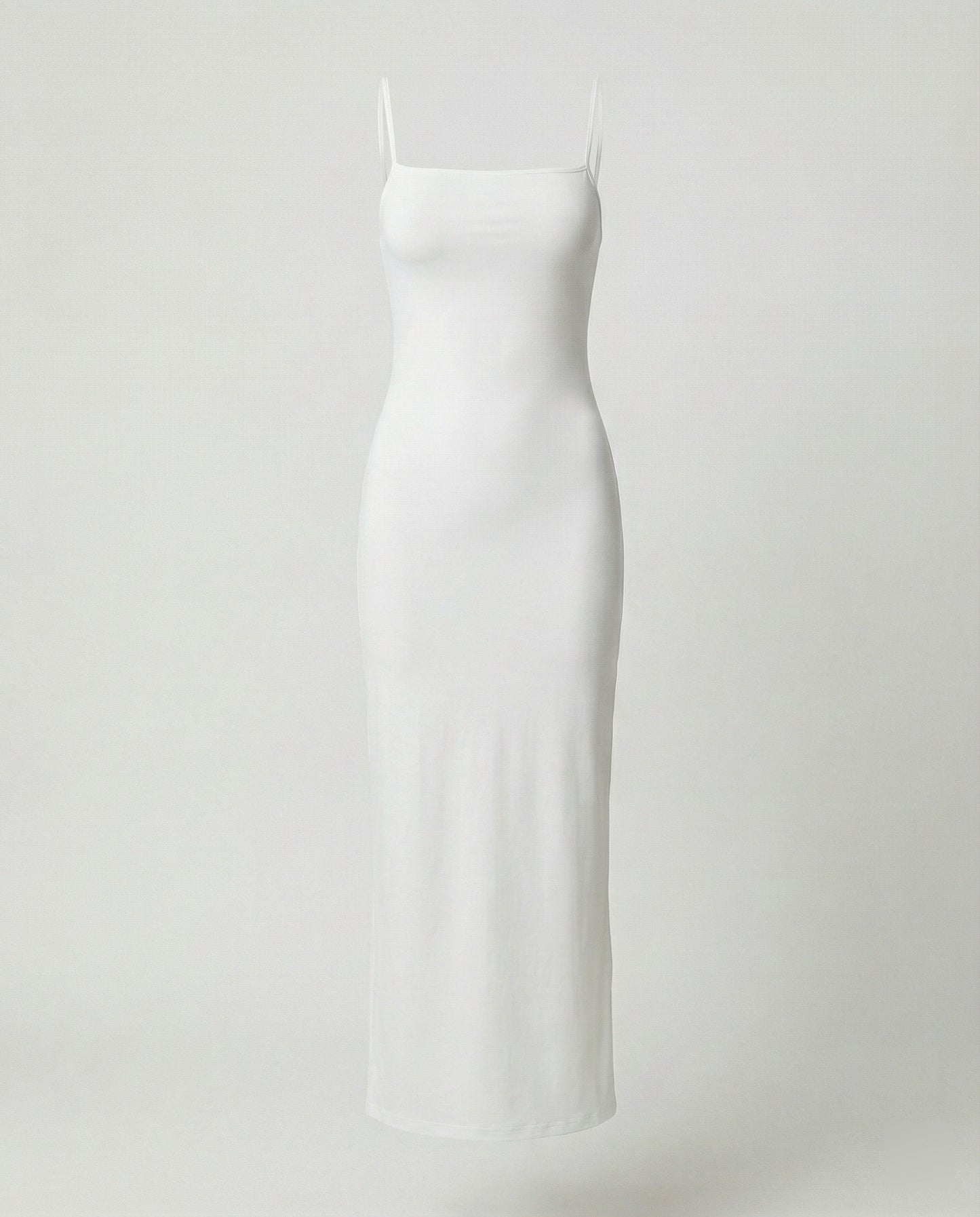 Damen Midikleid Spaghettiträger Elegantes Sommerkleid