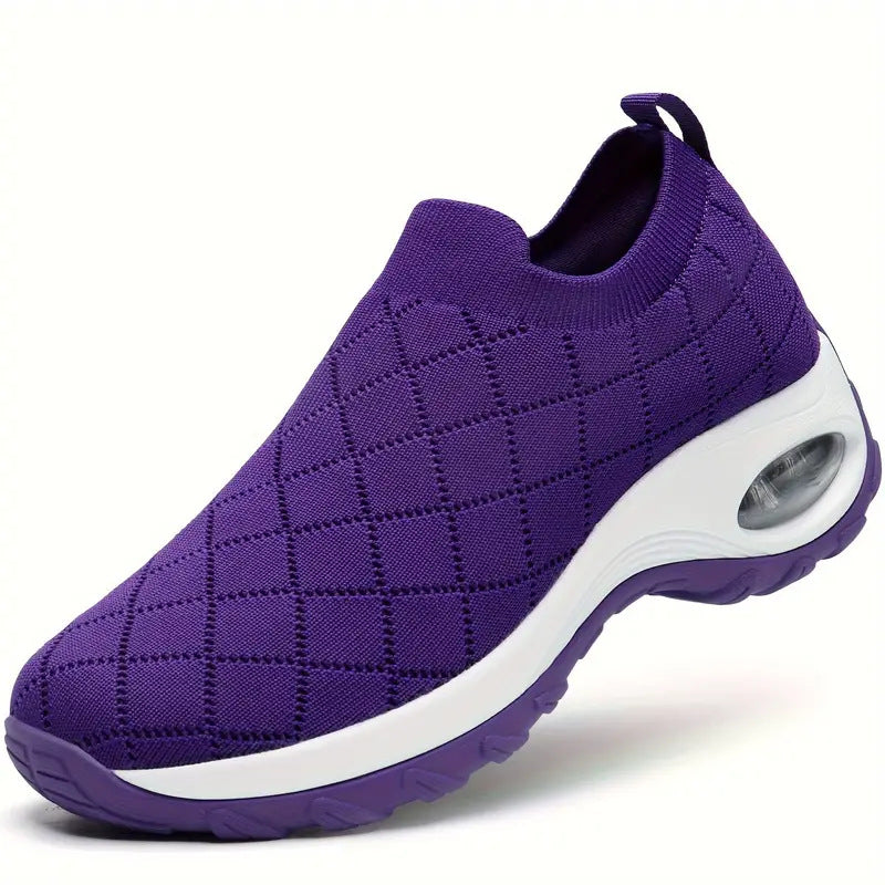 Damen Slip-On Schuhe Atmungsaktiv Komfortabel