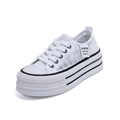 Damen Sneaker Hochplateau Atmungsaktiv