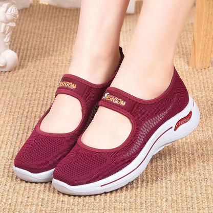 Damen Slip-On Sneaker Elastisch Bequem Weite Passform