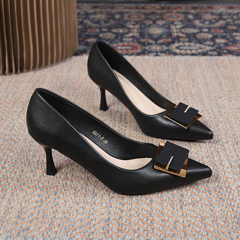 Damen High Heel Pumps mit Schmuckdetail Elegant