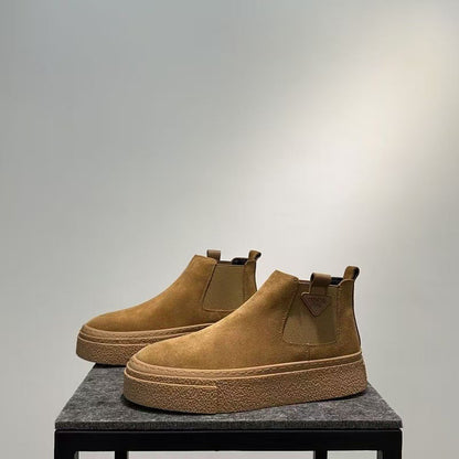 Damen Chelsea Stiefel Weich Rutschfest Schwarz - Norvielle