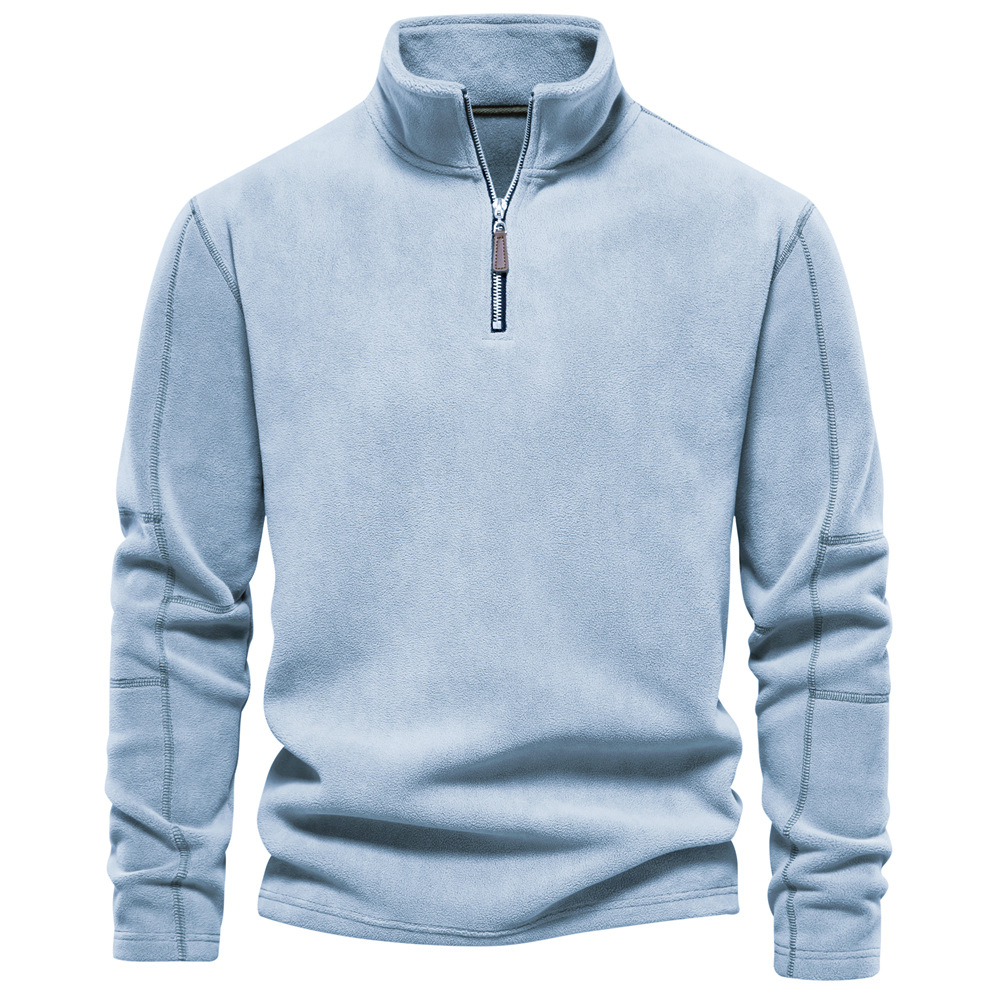 Herren Sweatshirt Klassisch Viertelreißverschluss Bequem