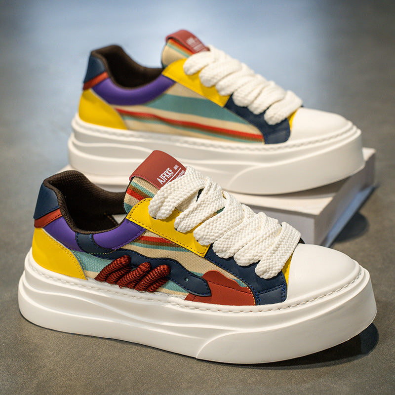 Damen Plateau Sneaker Modern Farbenfroh