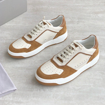 Damen Sneaker Leder Atmungsaktives Obermaterial