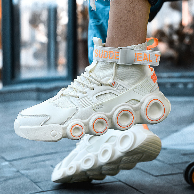 Damen High- Sneaker Streetwear Schuhe Mit Riemensystem