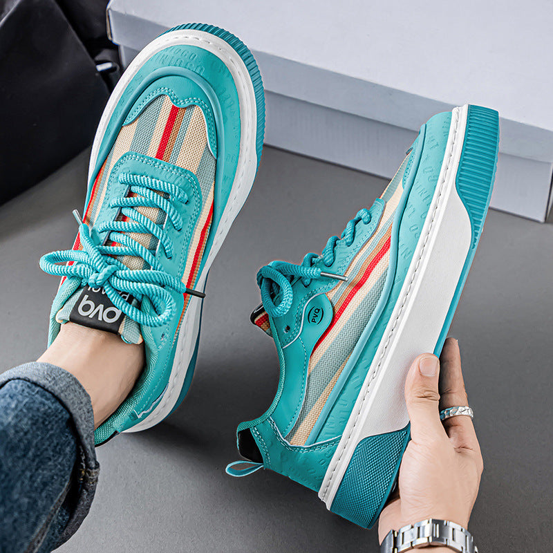 Damen Sneaker Hohe Plateauschuhe Atmungsaktives Mesh
