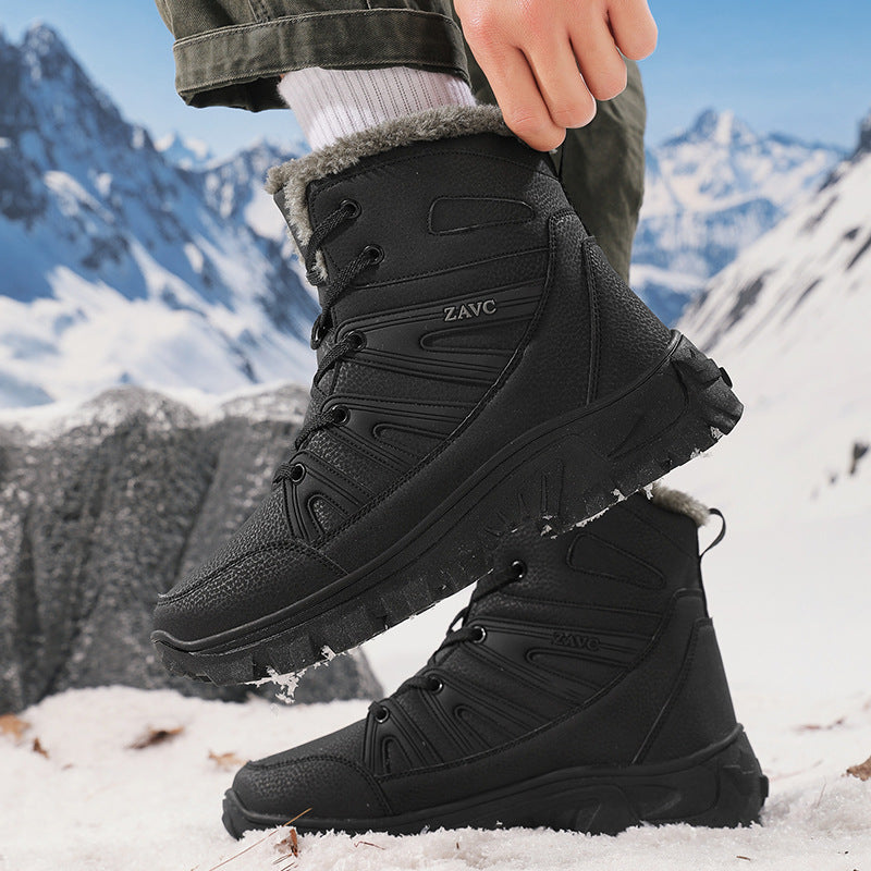 Damen Winterstiefel Warmfutter Rutschfest Schnellschnürsystem