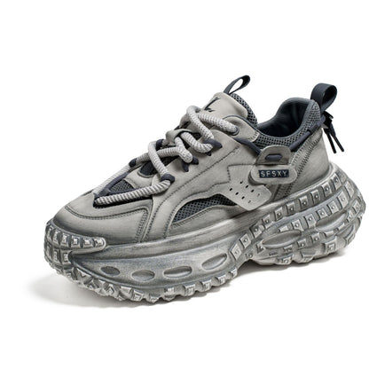 Damen Sneaker Sportlich Bequem Oversized