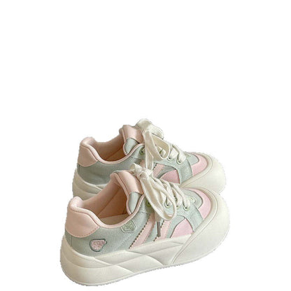 Damen Sneaker Sportlich Atmungsaktives Mesh Hoch
