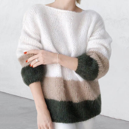 Damen Strickpullover Weich Modisch