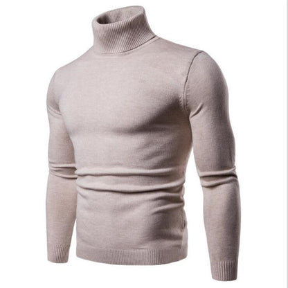 Herren Rollkragenpullover Merinowolle Elegantes Design