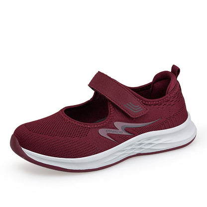 Damen Sneaker Slip-On Klettverschluss