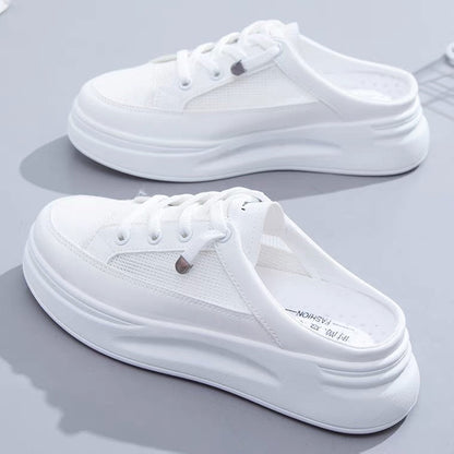 Damen Sneaker Slip-On atmungsaktives Netz Weichlaufsoler