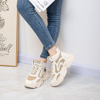 Damen High- Sneaker Atmungsaktives Mesh Verstärktes Sohlenprofil
