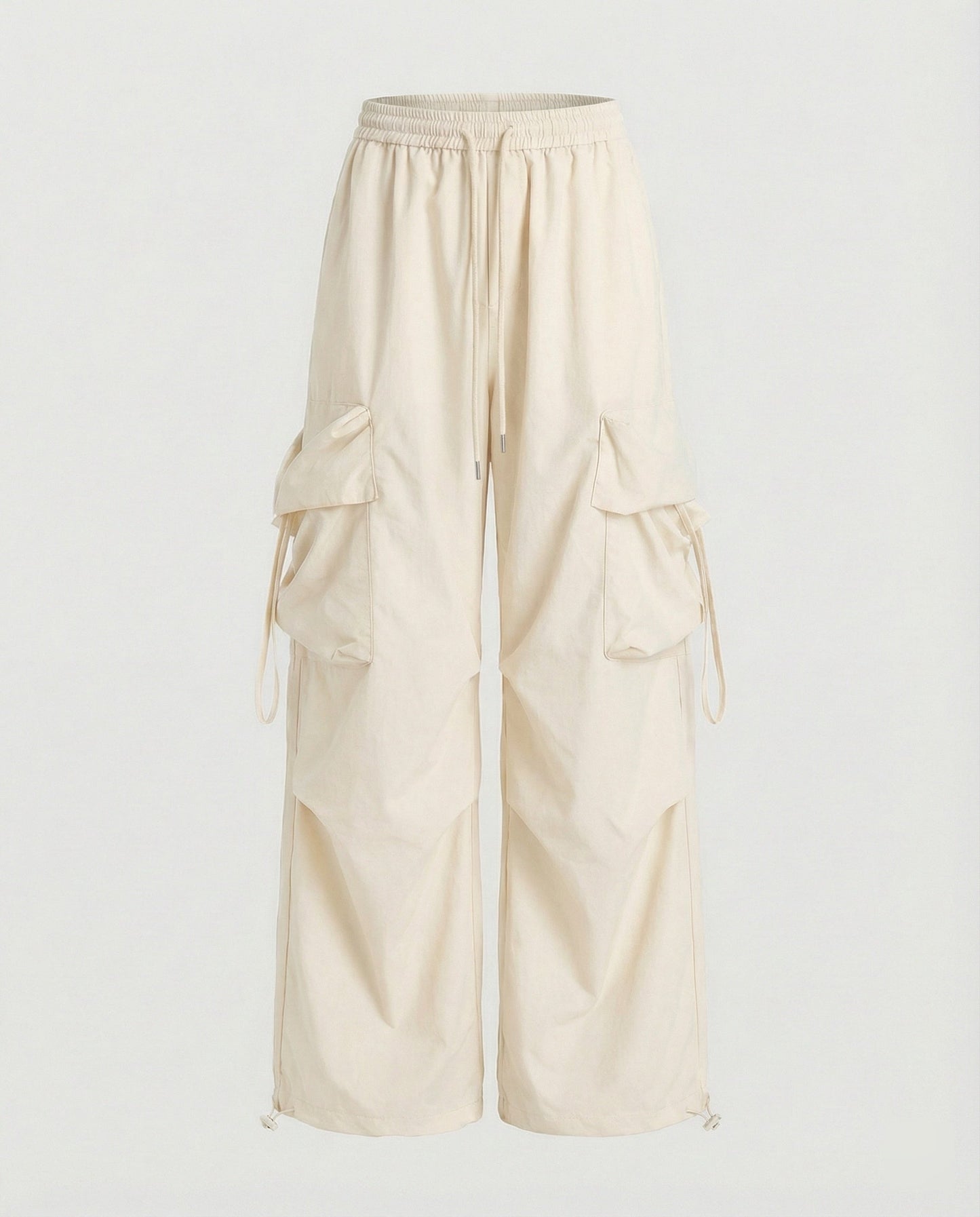 Damen Palazzo-Hose Bequem Mit Taschen Baumwolle