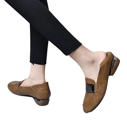 Damen Slipper Weich Bequem mit Schnalle