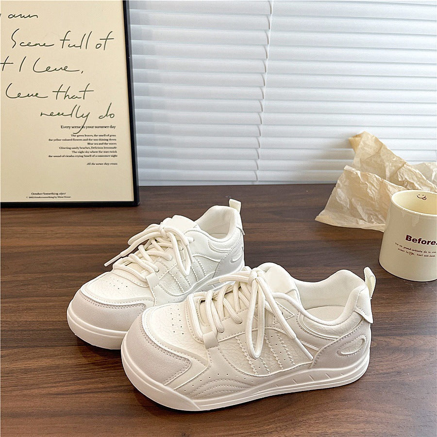 Damen Sneaker Bequem Weiches Kunstleder