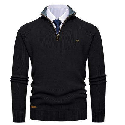 Herren Pullover Modern Stehkragen Reißverschluss