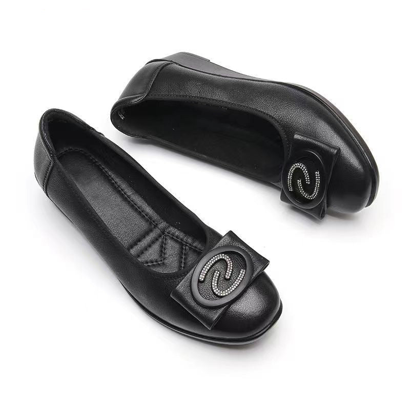Damen Ballerinas Elegante Schleife Komfort Sohle
