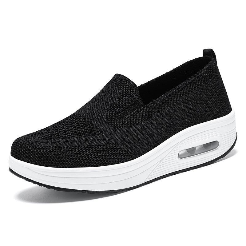 Damen Sneaker Bequem Weich Slip On