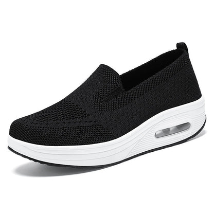 Damen Sneaker Bequem Weich Slip On