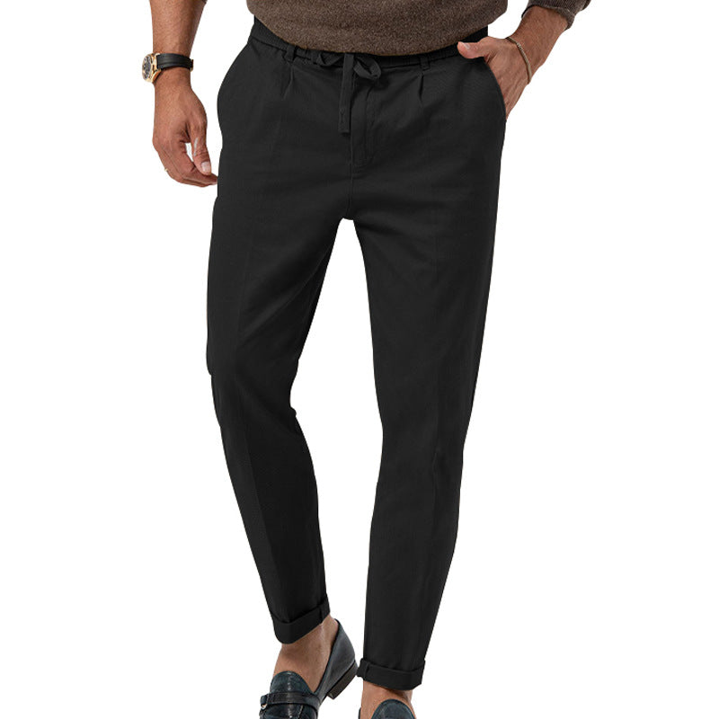 Herren Slim-Fit-Hose Elegant Alltag