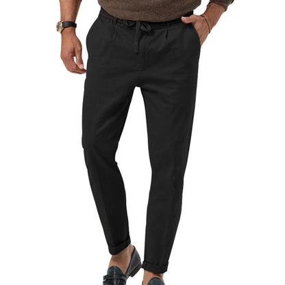 Herren Slim-Fit-Hose Elegant Alltag