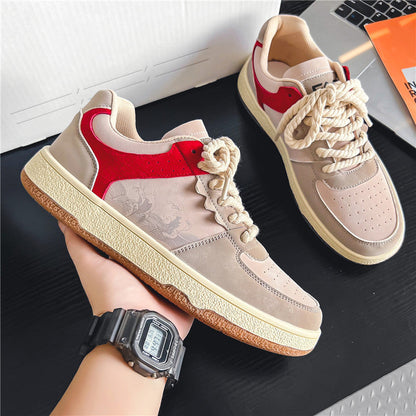 Damen Sneaker Leder Sportlich