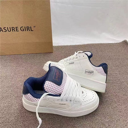 Damen Sneaker Atmungsaktives Obermaterial Schnürsystem