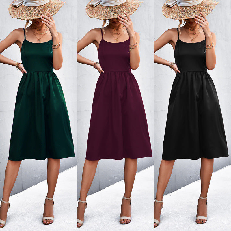 Damen Freizeitkleid Sommerkleid Berliner Stil - Norvielle