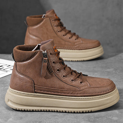 Damen High- Sneaker Robust Mit Reißverschluss