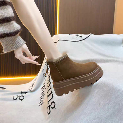 Damen Plateauschuhe Hoch Chunky Bequem