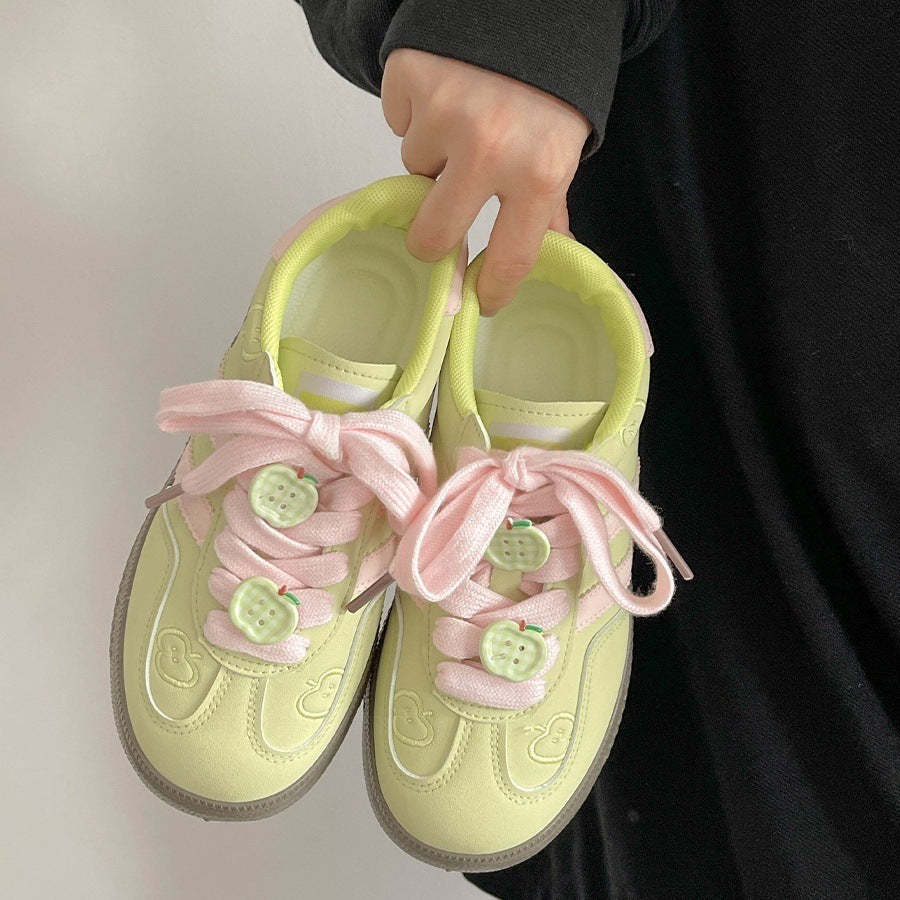 Damen Sneaker Apfel-Design Trend-Schuhe