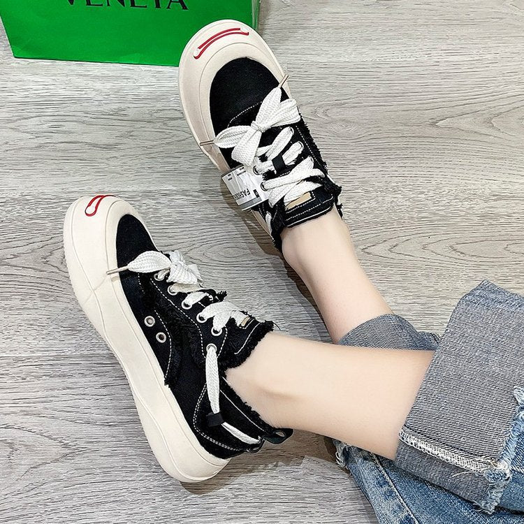 Damen Sneaker Modern Schnürschuhe Trendfarben
