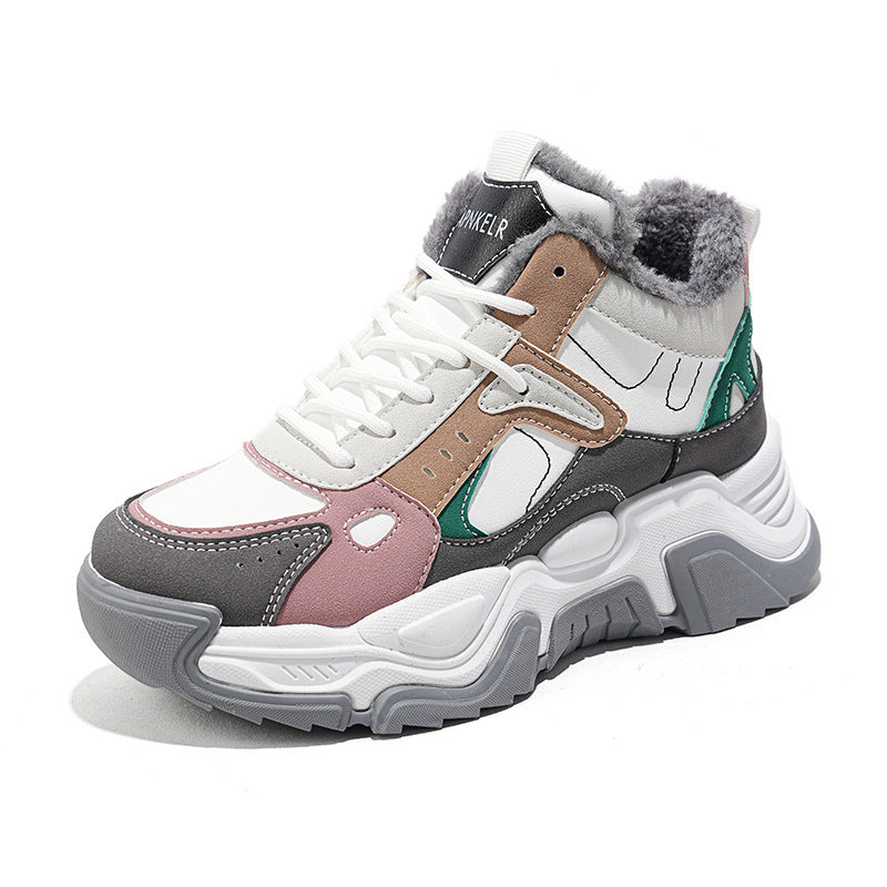 Damen High- Sneaker Weich Rutschfest Komfortabel