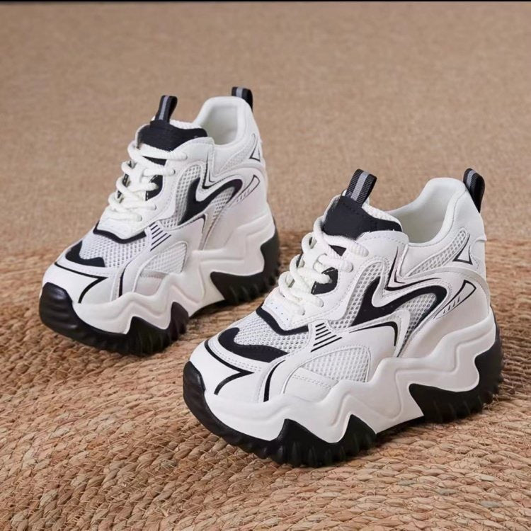 Damen Sneaker Chunky atmungsaktives Mesh