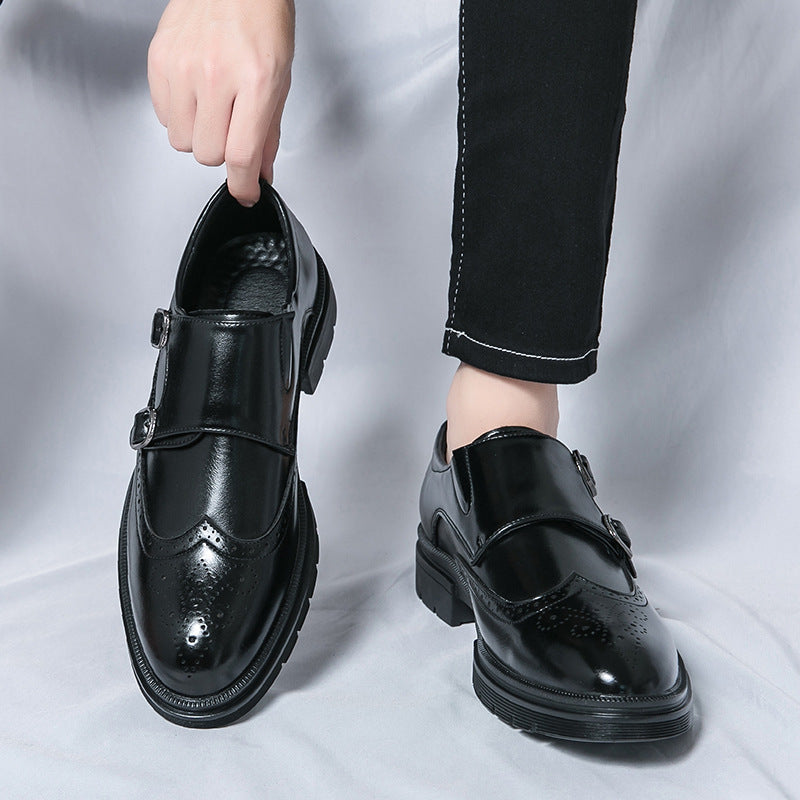 Damen Monk Schuhe Leder Elegantes Design