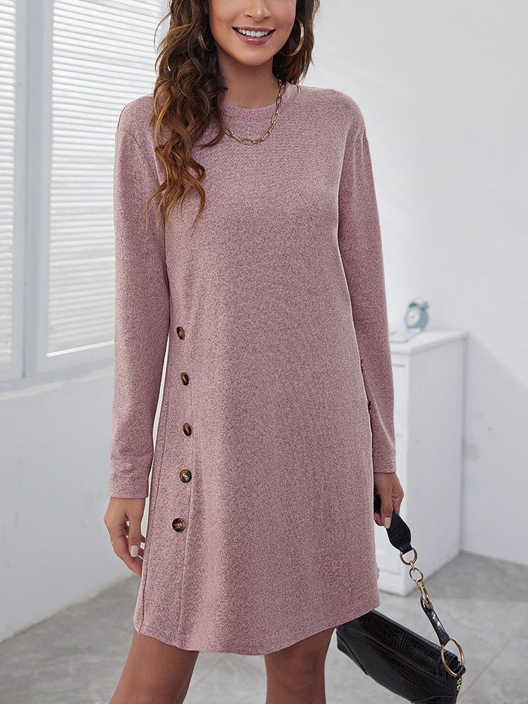 Damen Sweatkleid Langärmlig Bequem
