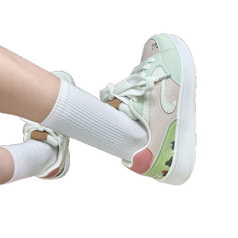 Damen Sneaker Weiches Blumenmuster