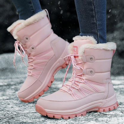 Damen Winterstiefel Gefüttert Warm Rutschfest Isolierend - Norvielle
