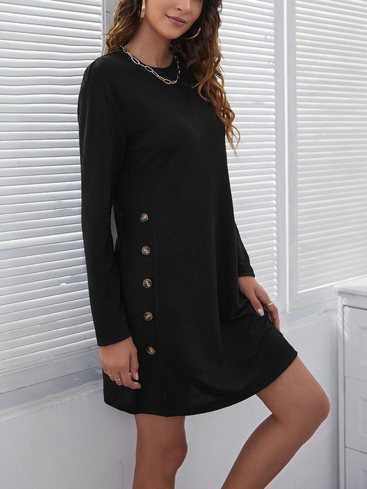 Damen Sweatkleid Langärmlig Bequem