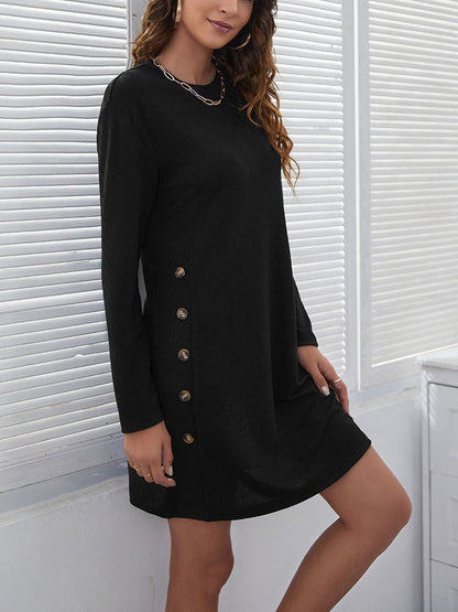 Damen Sweatkleid Langärmlig Bequem