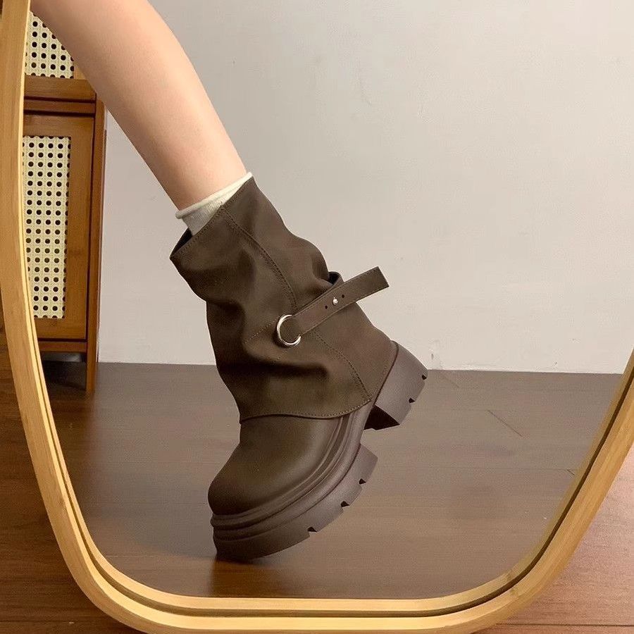 Damen Winterstiefel Hoch Schaft Flexibel