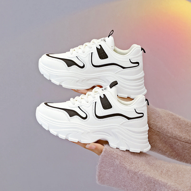 Damen Chunky Sneaker Bequem Dämpfung