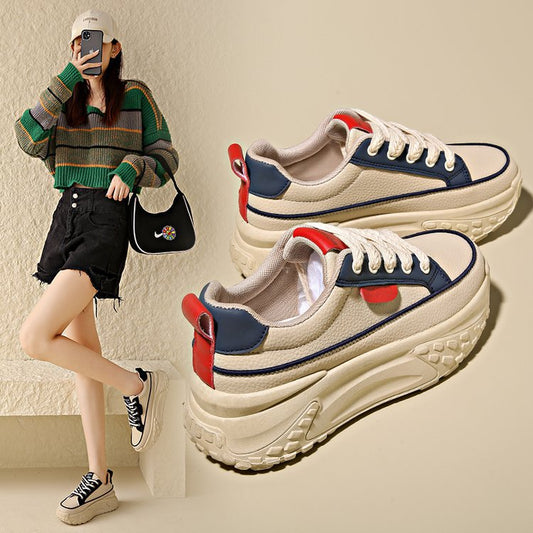 Damen Sneaker Leicht Flexible Komfortschuhe Schwarz - Norvielle