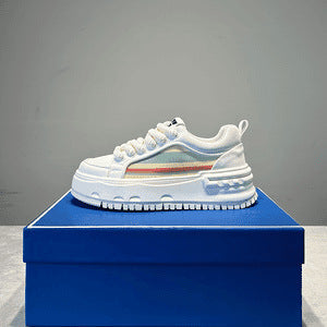 Damen Sneaker Sportlich Plattform Atmungsaktiv Rutschfest