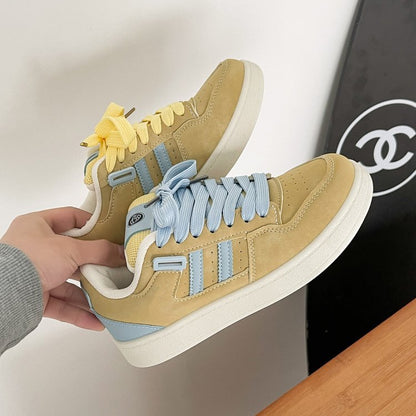 Damen Sneaker Wildleder Bunt