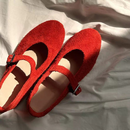 Damen Ballerinas Bequem Verstellbare Riemen Qualität