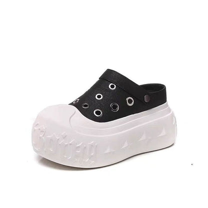 Damen Clogs Plateau Schuhe Gummisohle